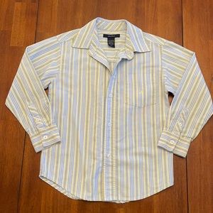 Nautica yellow/blue button down shirt large (7)